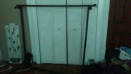 Full size bed frame with wheels