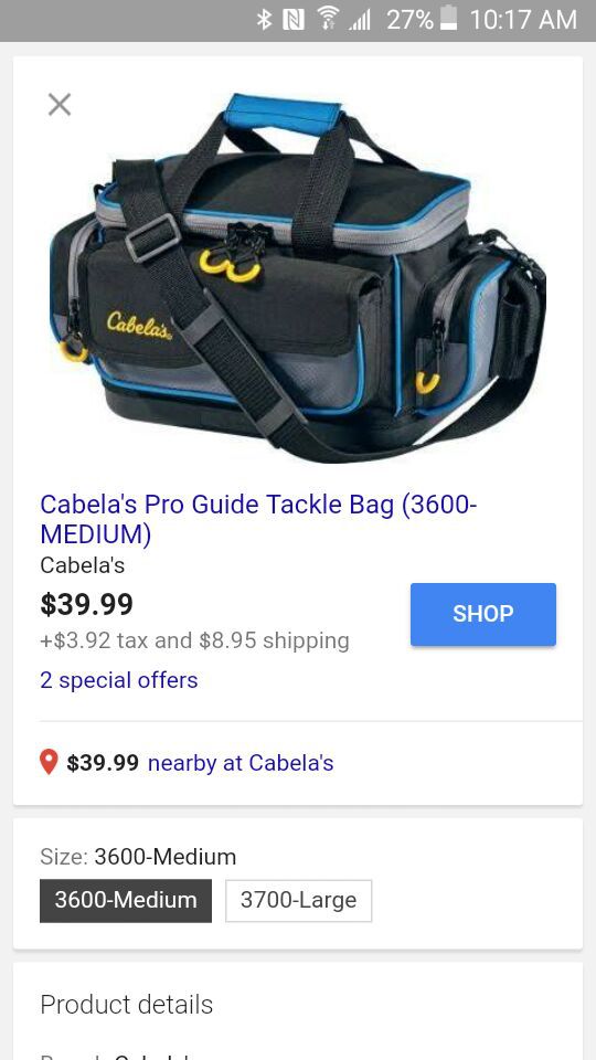 TACKLE BOX (CABELA'S) for Sale in Maple Heights, OH - OfferUp