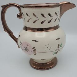 Cumbow Lustre Pink & White Vintage Creamer