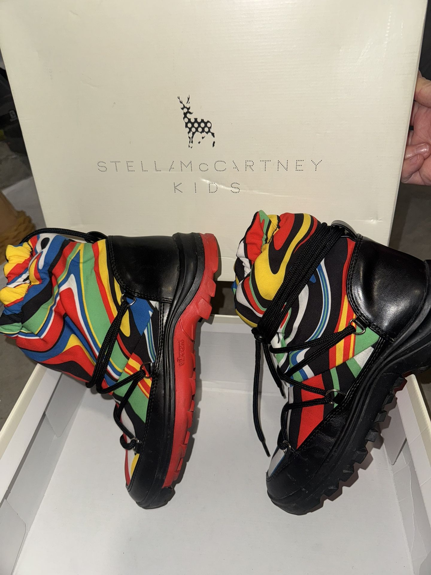 STELLA MCCARTNEY KIDS Waterproof Recycled Polyester Boots - Ski Collection | Black