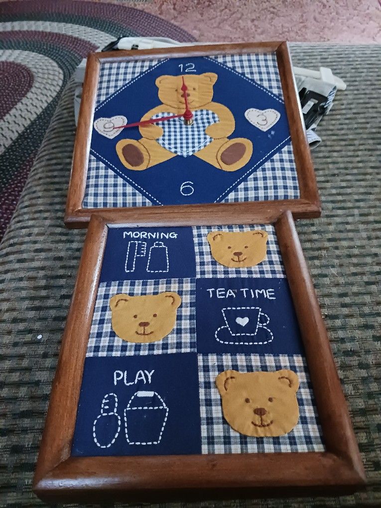 A Clock & Picture Frame Vintage