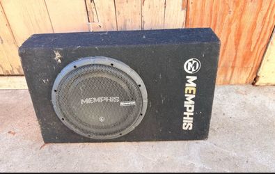 Memphis Audio 15-CSA112SP 12" powered subwoofer in ported enclosure