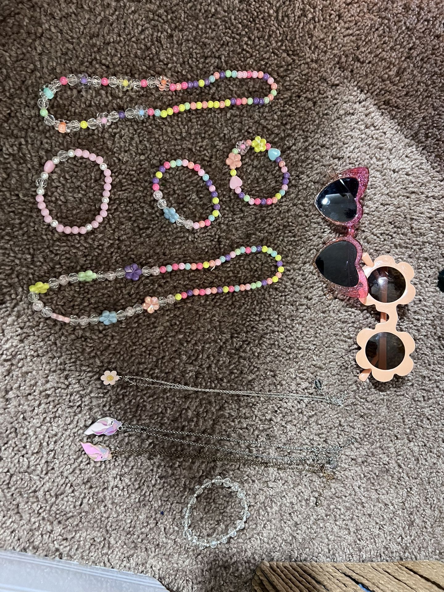 Girls Sunglasses Bracelet, Necklace 