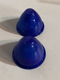 Two Snap -On Plastic Lenses V110-15B Blue Beehive Replacement Lens