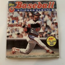 1983 Topps Baseball Sticker Album - Reggie Jackson