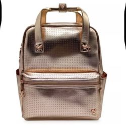 Rose Gold Pink Mickey Icon Flair Disney Backpack Bag