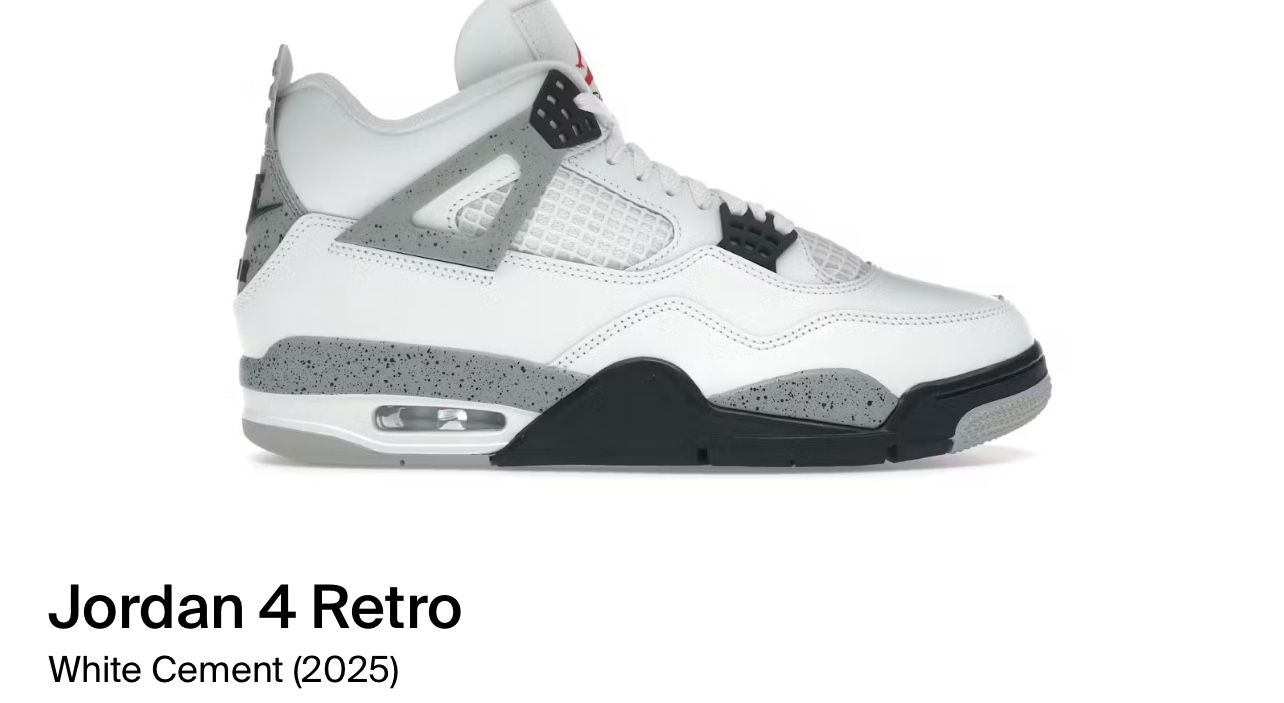 WHITE CEMENT 4 SZ 10,10.5,11.5,12,13 IN HAND DM FOR PICS