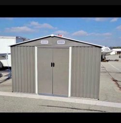 New in box Assembly Require 8' L × 10'Wx 6'H Galvanized Steel 10x8 ft Metal storage shed