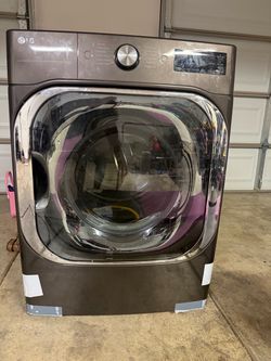 LG THINQ washer, and gas dryer