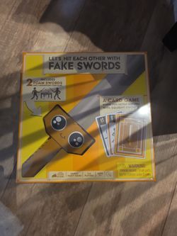 Let's hit each other with fake swords boardgame