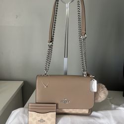Coach Crossbody Bag And Matching Card Holder 