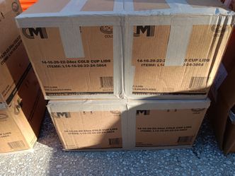 10 cases of cold cup lids