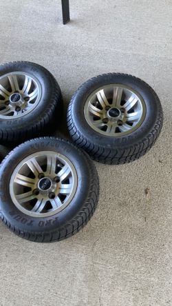 Golf cart tires and wheels
