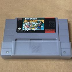 Super Mario All-Stars (Super Nintendo SNES) Authentic Tested w/ Dust Cover