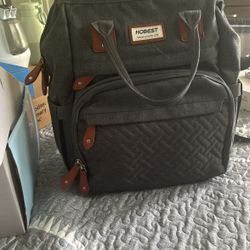 Diaper bag With Portable Changing Station 