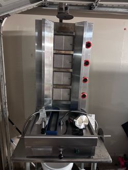 4 burner shawarma/pastor machine