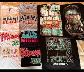 Shirts with Miami sign