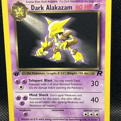 Pokémon TCG Dark Alakazam 1st Edition Non Holo 18/82