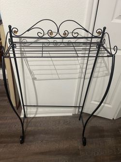 Black side table