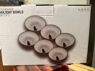 Stoneware holiday bowls