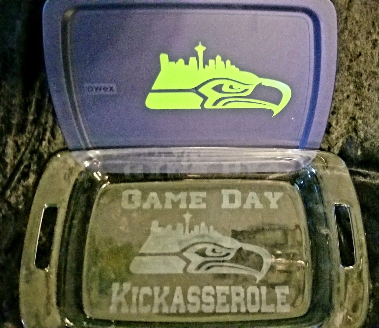 Seahawks Game Day Kickasserole dish