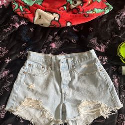 Levi Blue Jean Shorts 
