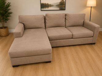 Crate and barrel sectional sofa with delivery