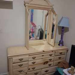 Dresser with mirror
