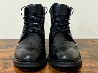 Flag Ltd Lawson Black Leather Upper Men Wing Boot US Size 10 (Made in Brazil)