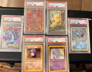 Psa slab lot ! Pikachu Golduck Mew Poliwrath charizard
