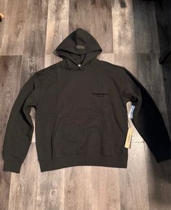 Black essentials hoodie size L