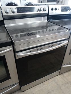 Samsung stainless steel glass-top stove - Free delivery