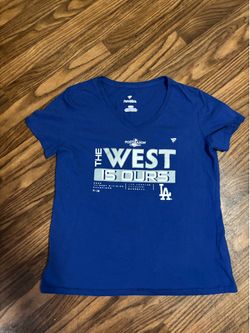 Los Angeles Dodgers 2022 PostSeason V Neck Tee * Woman Medium.