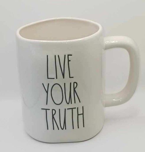 Rae Dunn Artisan Collection by Magenta " Live Your Truth" Mug