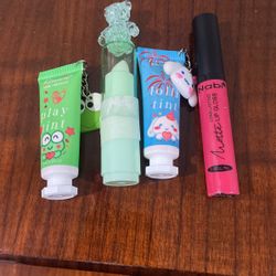 Lip tint and lip gloss