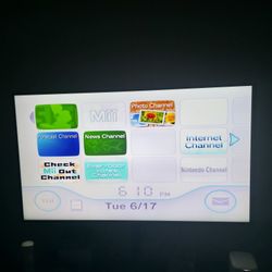 Nintendo Wii black with gamecube ports 