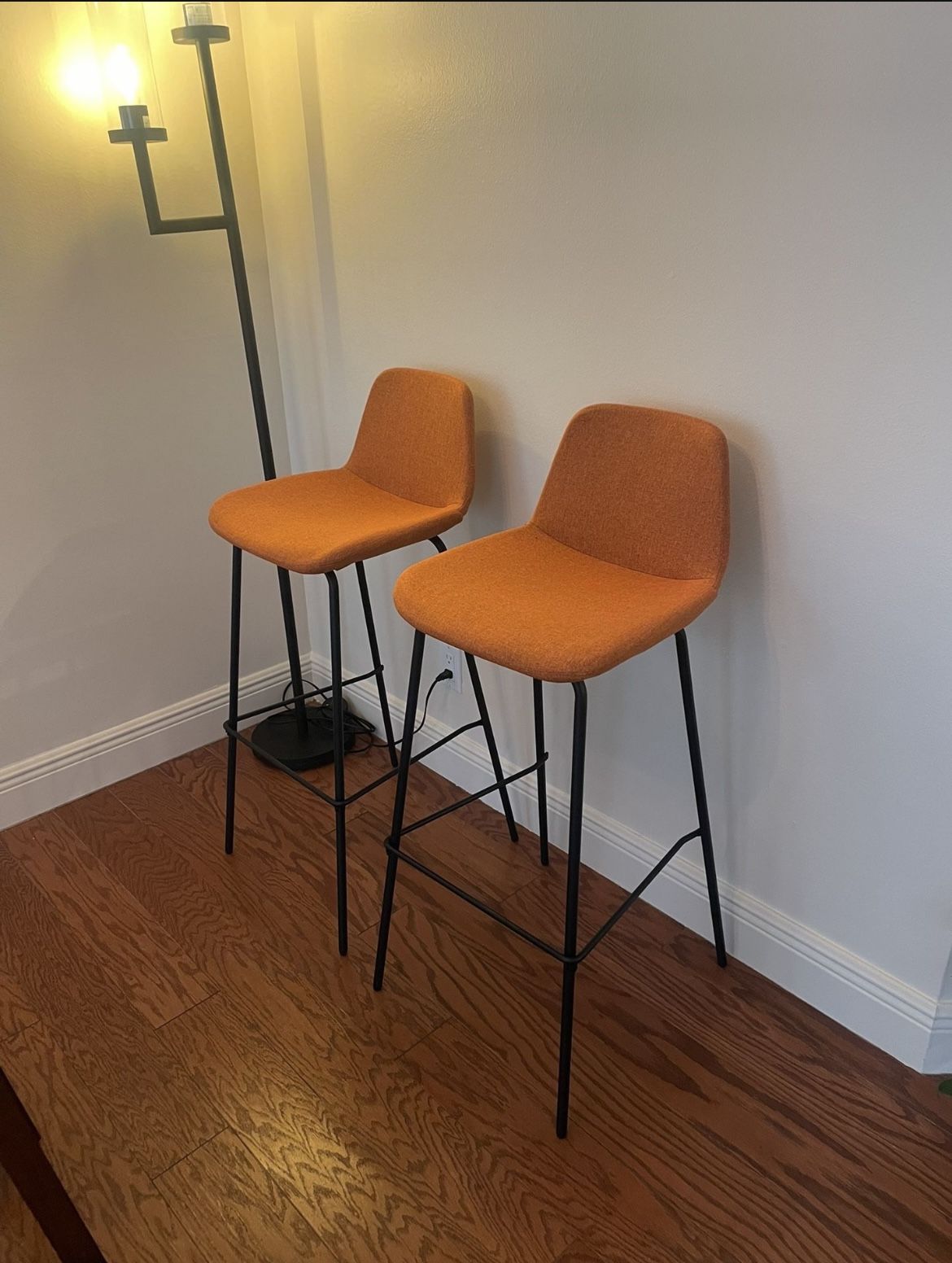 Upholstered Bar Stools Set Of 2