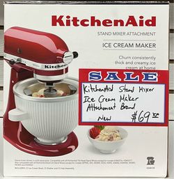 KitchenAid Stand Mixer Ice Cream Maker Attachment Brand New