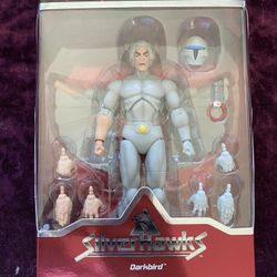 Super7 Ultimate Silver Hawks Darkbird Action Figure 