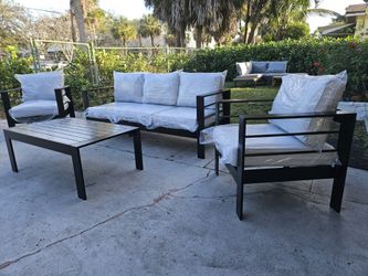 Brand New High Quality Aluminum Outdoor Patio Furniture Set Fully Assembled