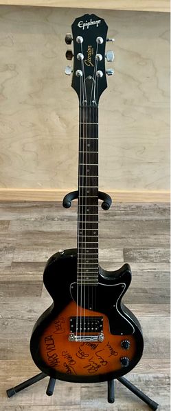 SIGNED Epiphone Les Paul Junior Model - Two-Tone Sunburst - ALL 8 MEMBERS OF THE MARS VOLTA!!!
