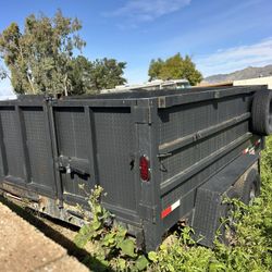 Hydrallic Dump Trailer With Ramps For Bob Cat. Skid Steer Etc