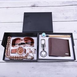 8 Pcs Men Combination Suit Gift Set Luxury Men's Business Promotions Gifts Set.