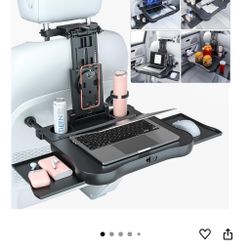 Car Back Seat Tray Table, Stable Foldable Auto Backseat Food Trays Desk