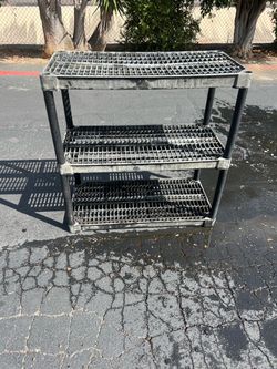 3-Tier Plastic Utility Shelving Unit