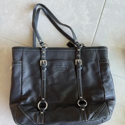 Coach Leather Tote Bag