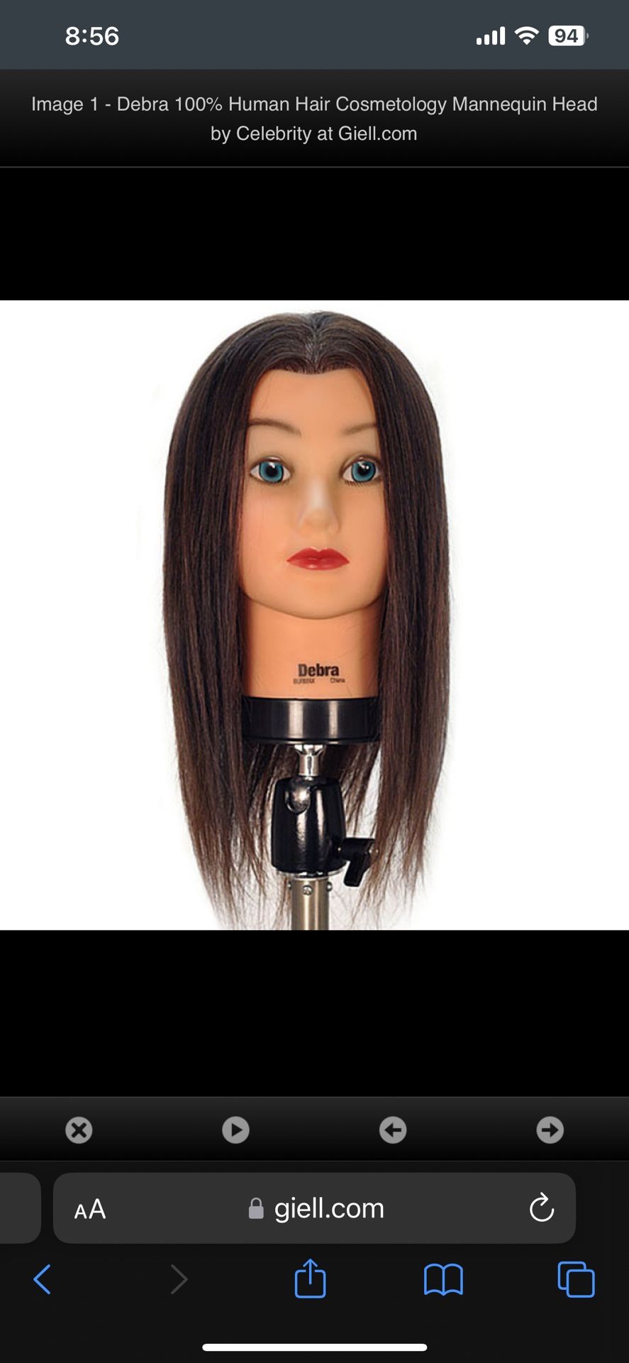 cosmetology mannequin Head