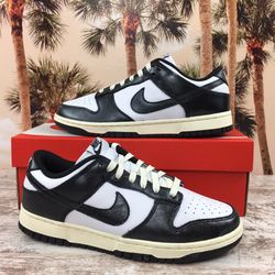 Nike Dunk Low Vintage Panda Retro Black White FQ8899 100 Women's Size 10 NEW