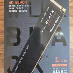 Sealed WD Black 1TB nvme ssd