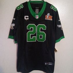 NFL Super Bowl Jersey Philadelphia Eagles Saquon Barkley Jersey Size XXL